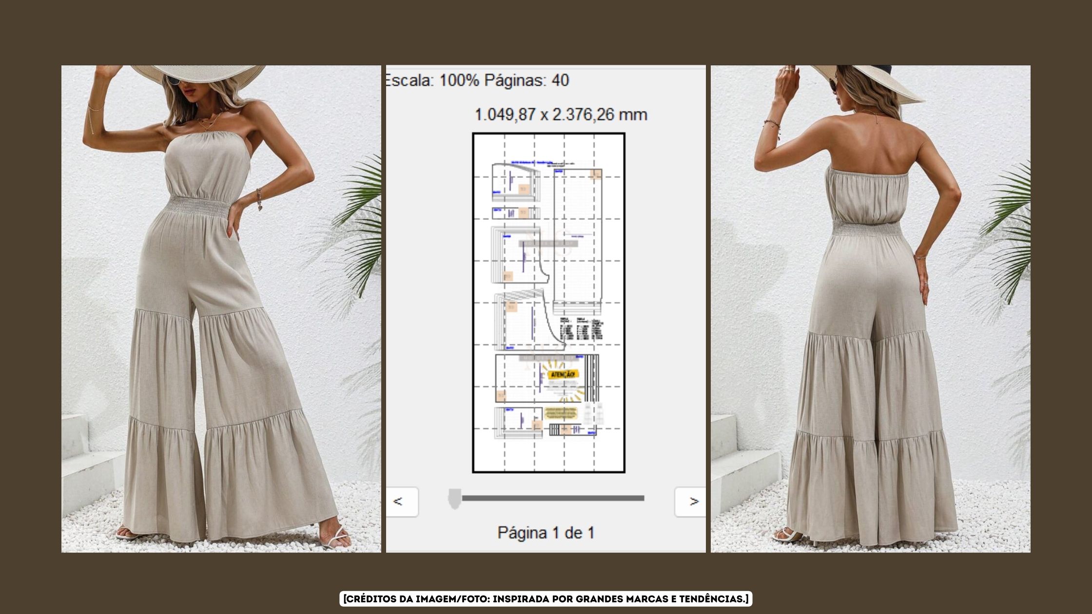 Molde em PDF – Macacão Ana Flor (PP ao XG) Banner