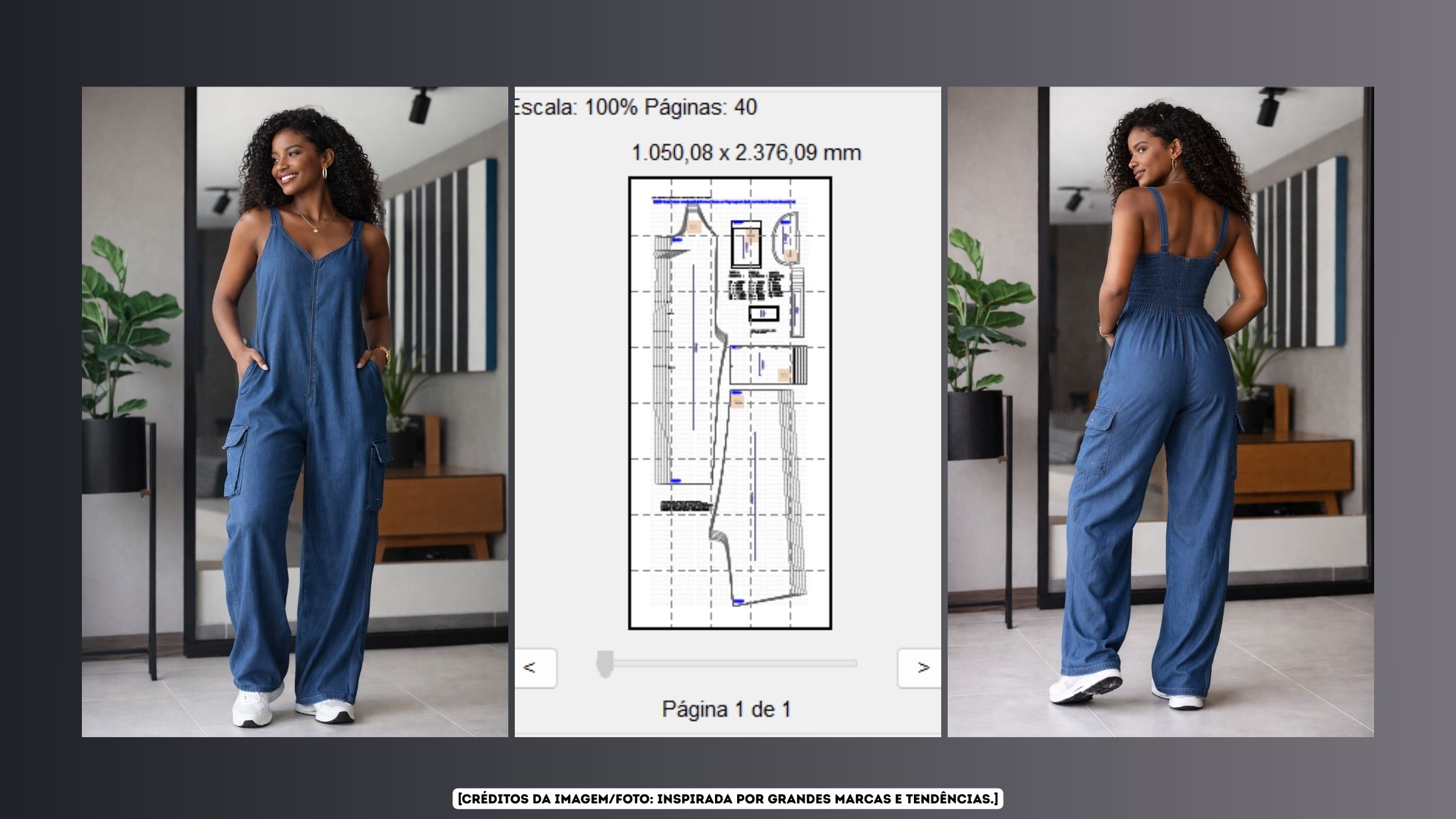 Molde em PDF – Macacão Jeans Ione (PP ao XG) Banner