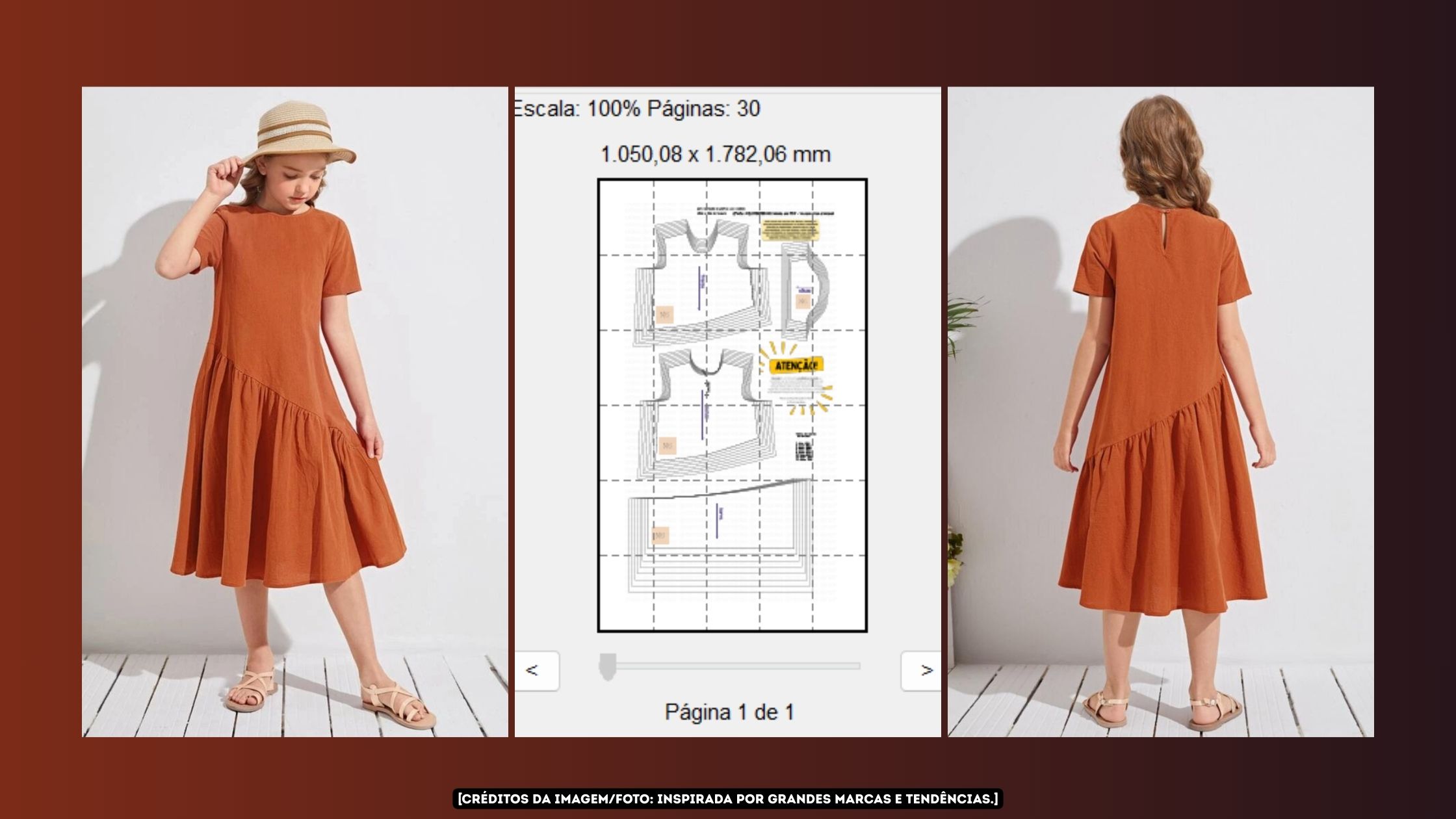 Molde em PDF – Vestido Aruna Infantil (2 ao 14 anos) Banner