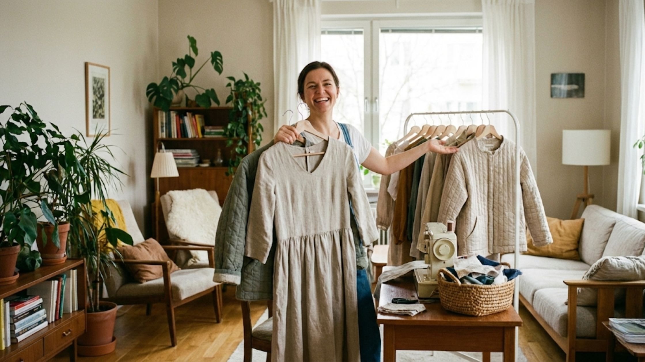 Como começar na costura do zero e transformar a vida com criação de roupas feitas à mão em ambiente doméstico