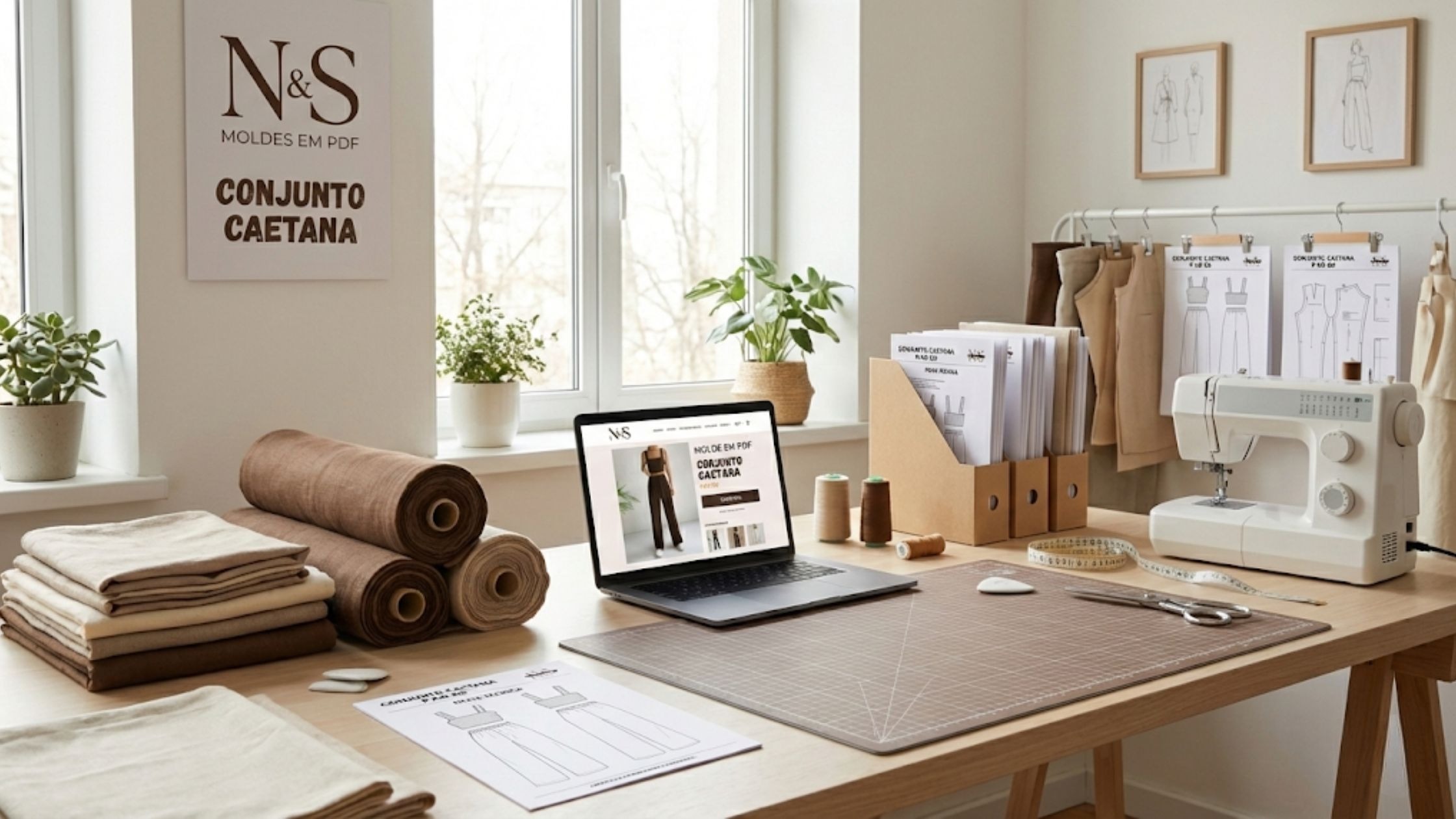 Molde em PDF Conjunto Caetana com qualidade e suporte profissional