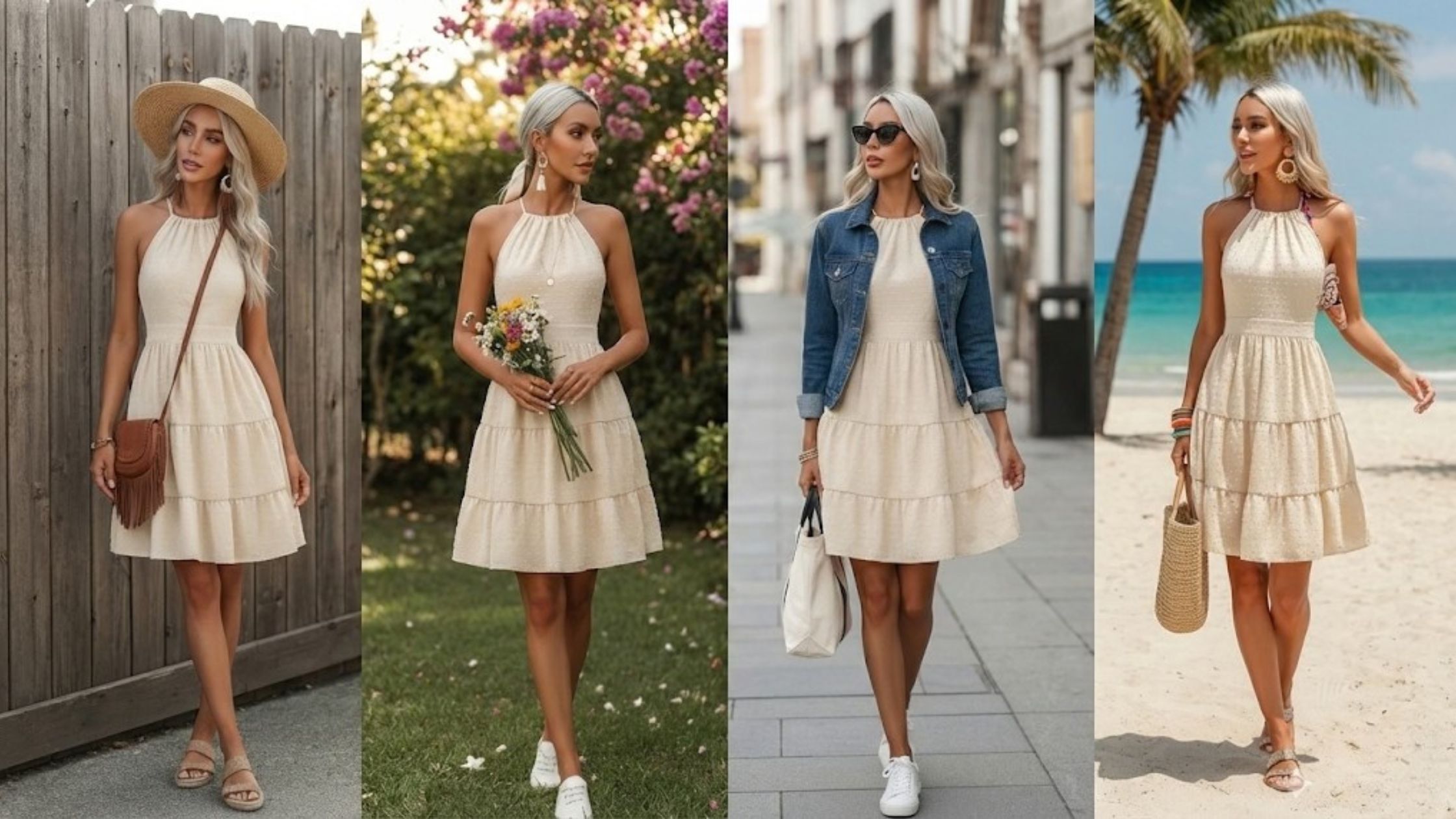 Molde em PDF Vestido 3 Marias Íris em diferentes estilos