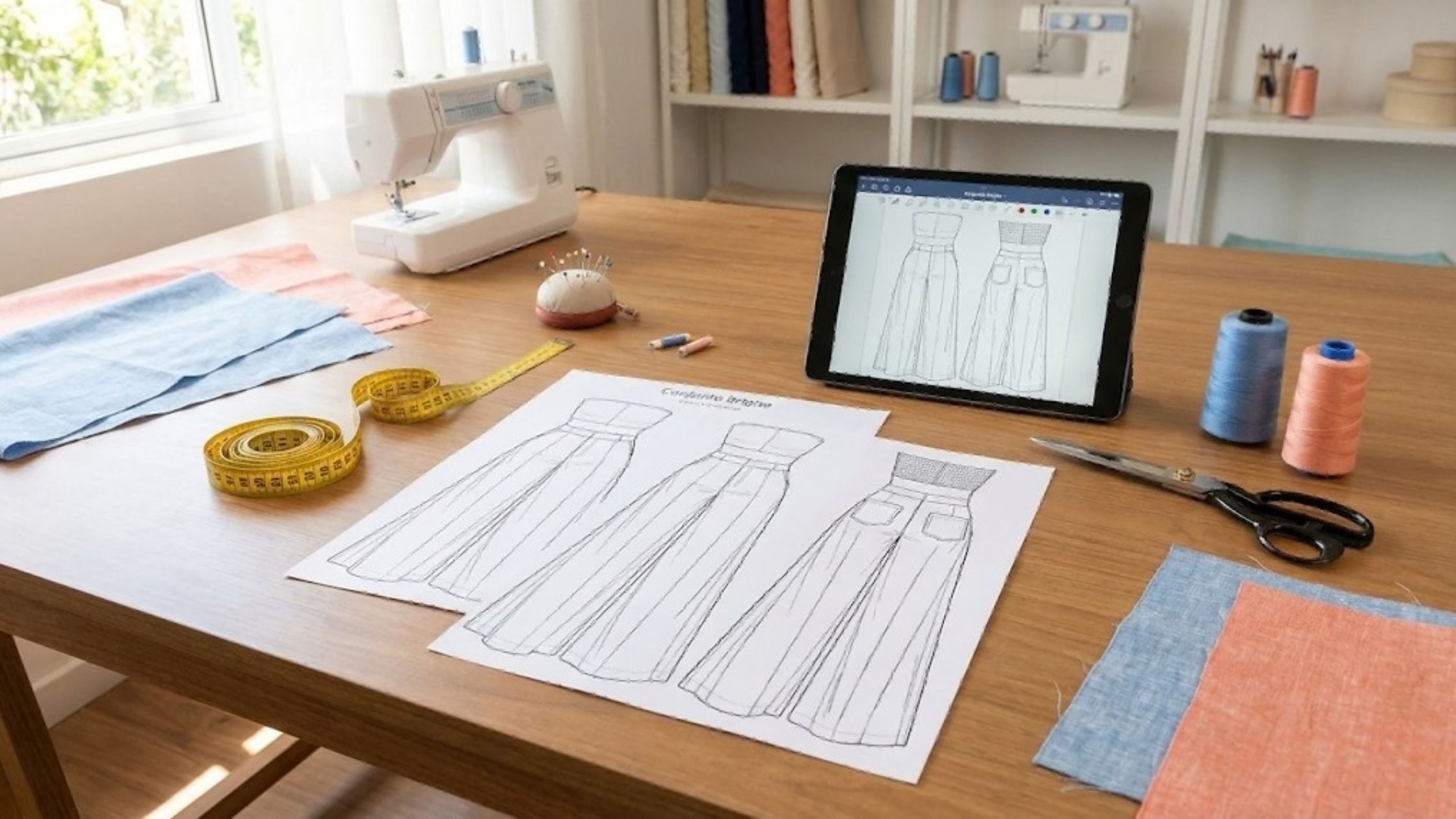 Molde em PDF Conjunto Brigite com ficha técnica e tamanhos do P ao G2