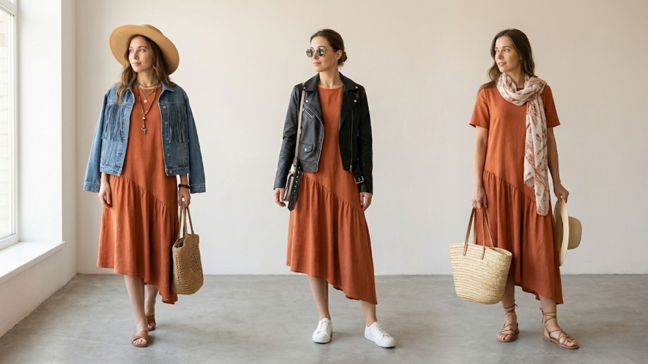 Molde em PDF Vestido Aruna com variações de estilo feminino