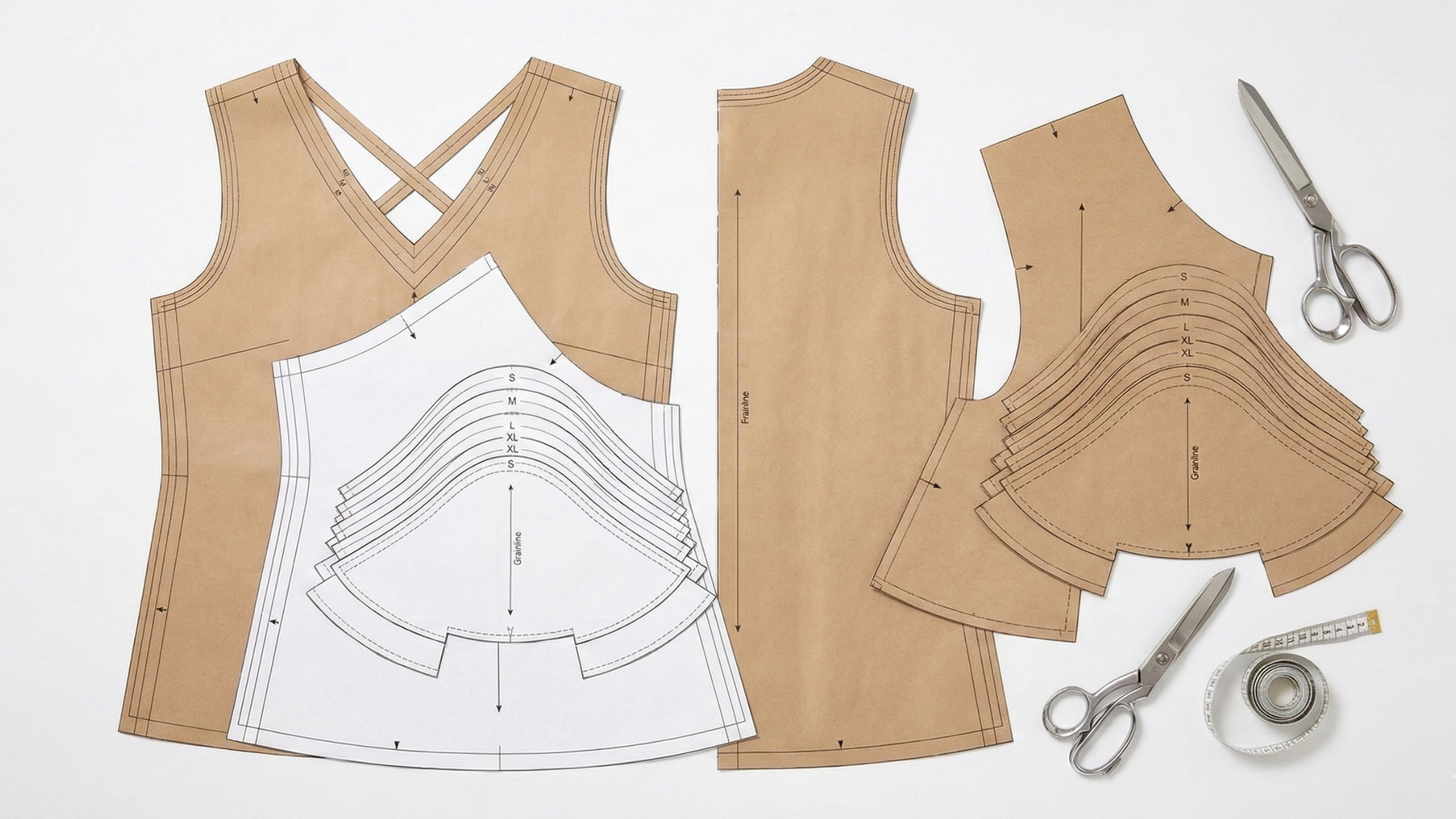 Molde em PDF Gratuito: Blusa com Manga Godê (P ao G5) com modelagem técnica profissional