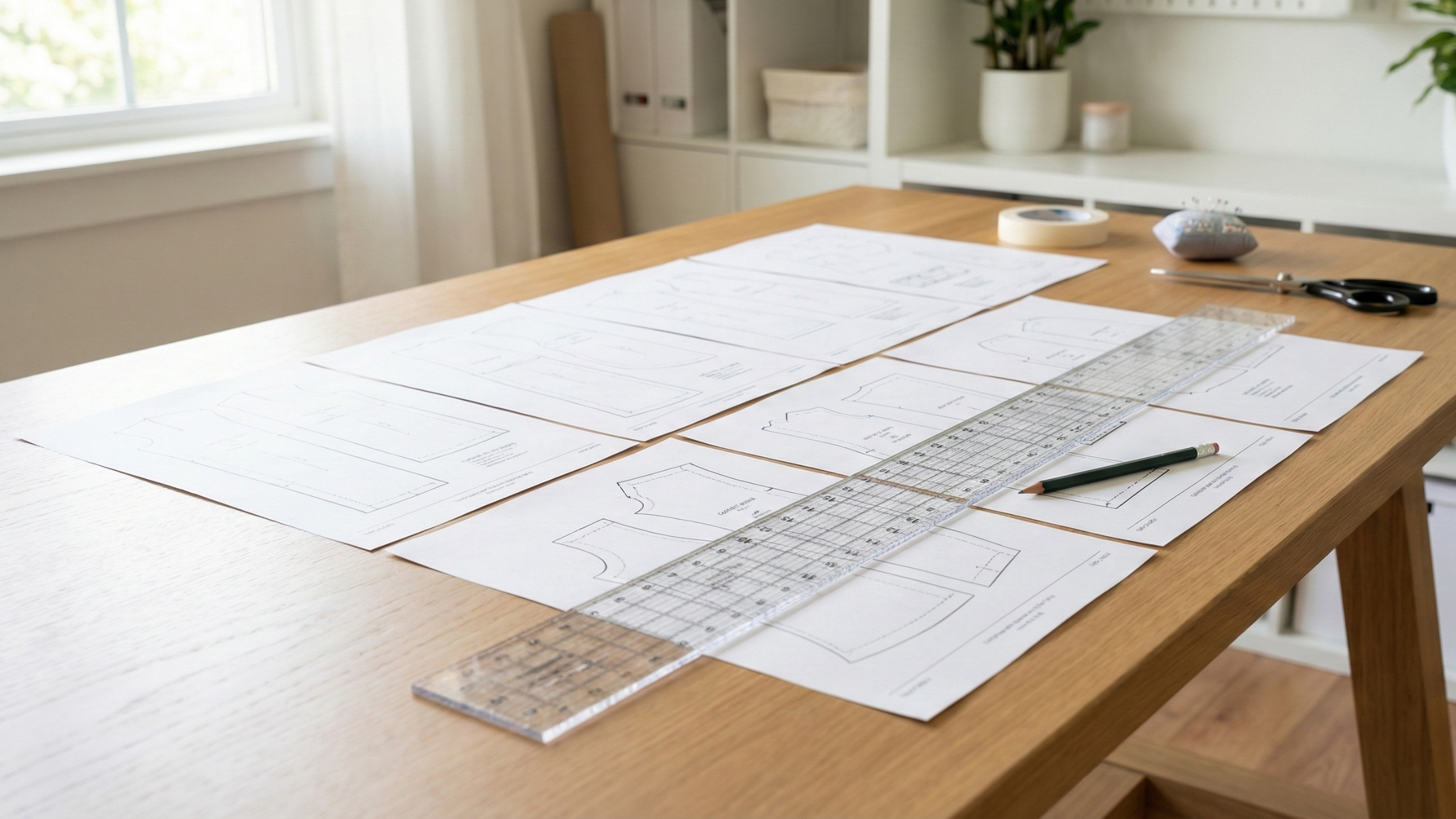 Molde em PDF Gratuito: Blusa com Manga Godê (P ao G5) impresso em folhas A4