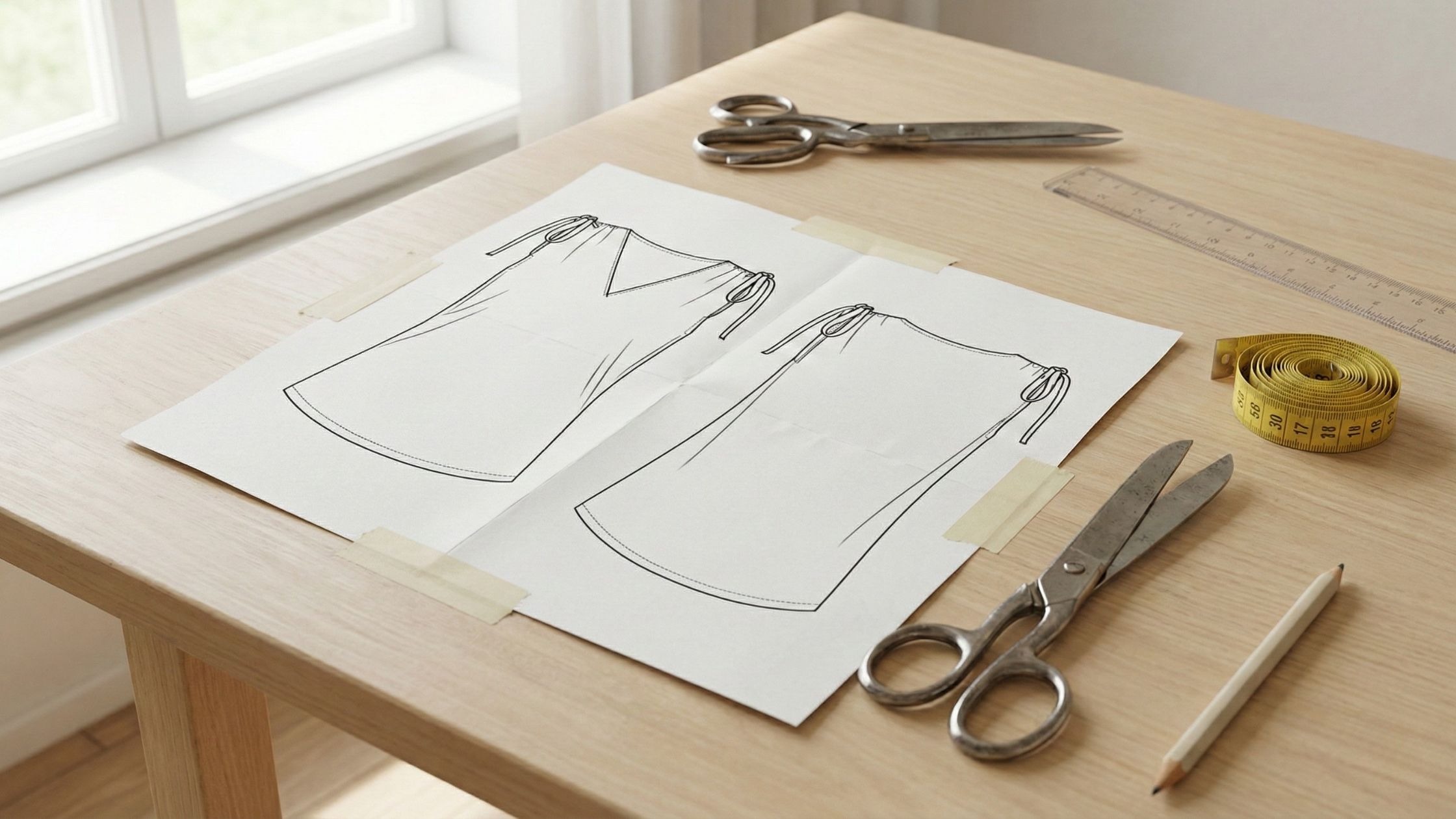 Molde em PDF gratuito blusa túnel no ombro impressão e montagem A4