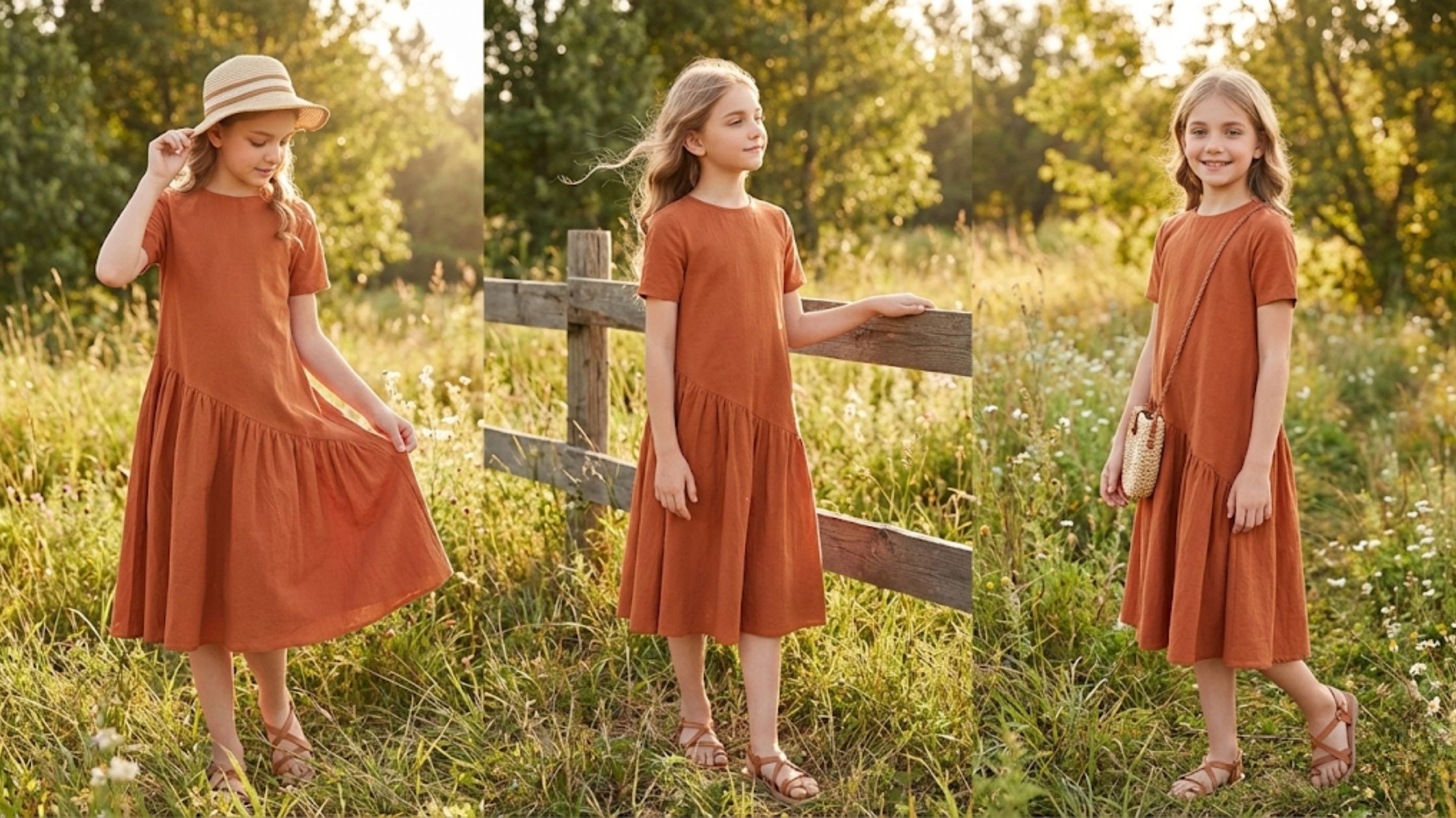 Molde em PDF Vestido Aruna Infantil versátil para vários estilos