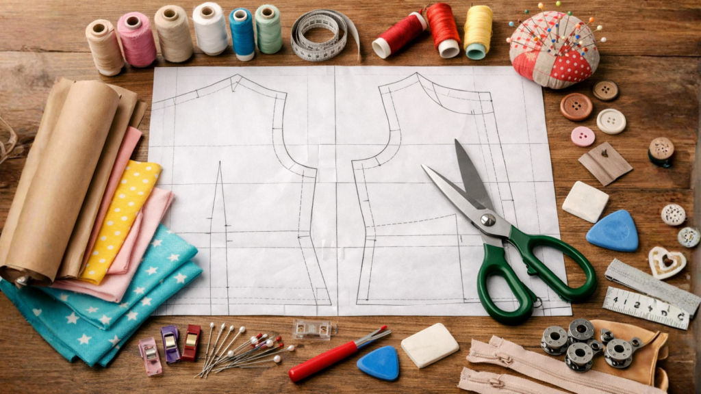 Moldes para imprimir em tamanho real grátis organizados para costura criativa