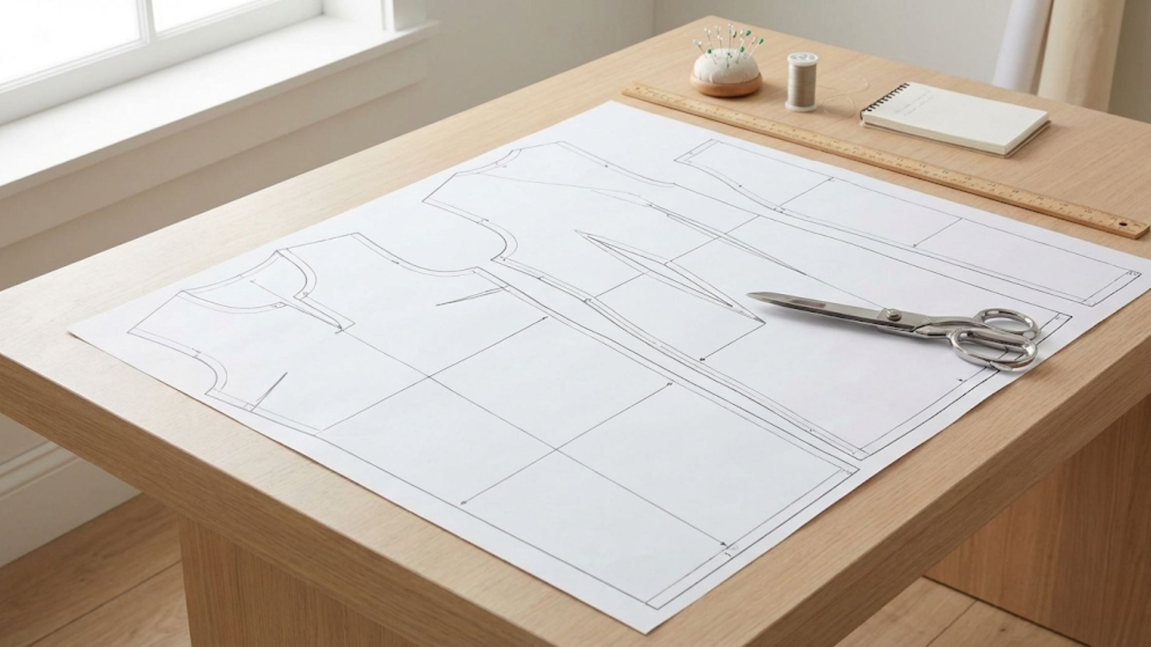 Como começar na costura do zero usando moldes em PDF impressos para facilitar o aprendizado