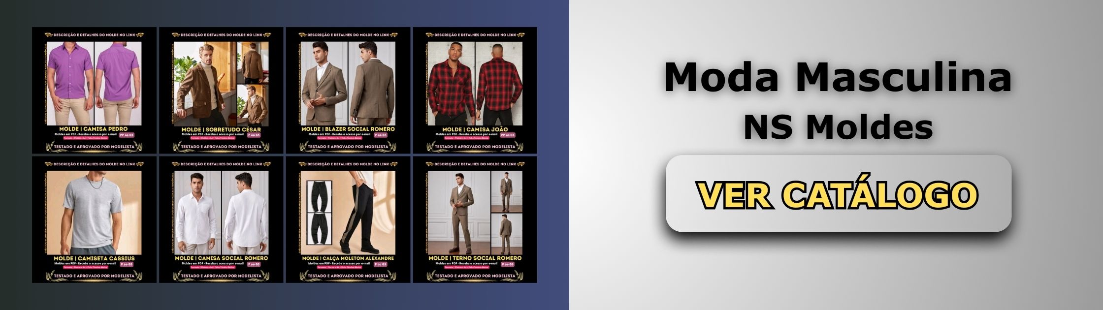 Moda Masculina Banner de Vendas