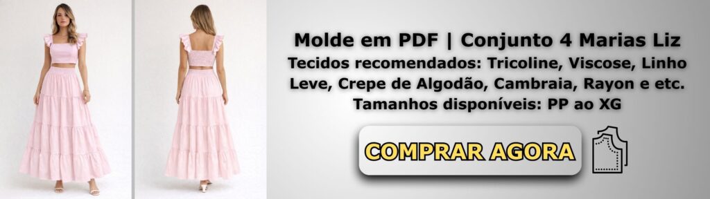 Molde em PDF Conjunto 4 Marias Liz Banner de Vendas