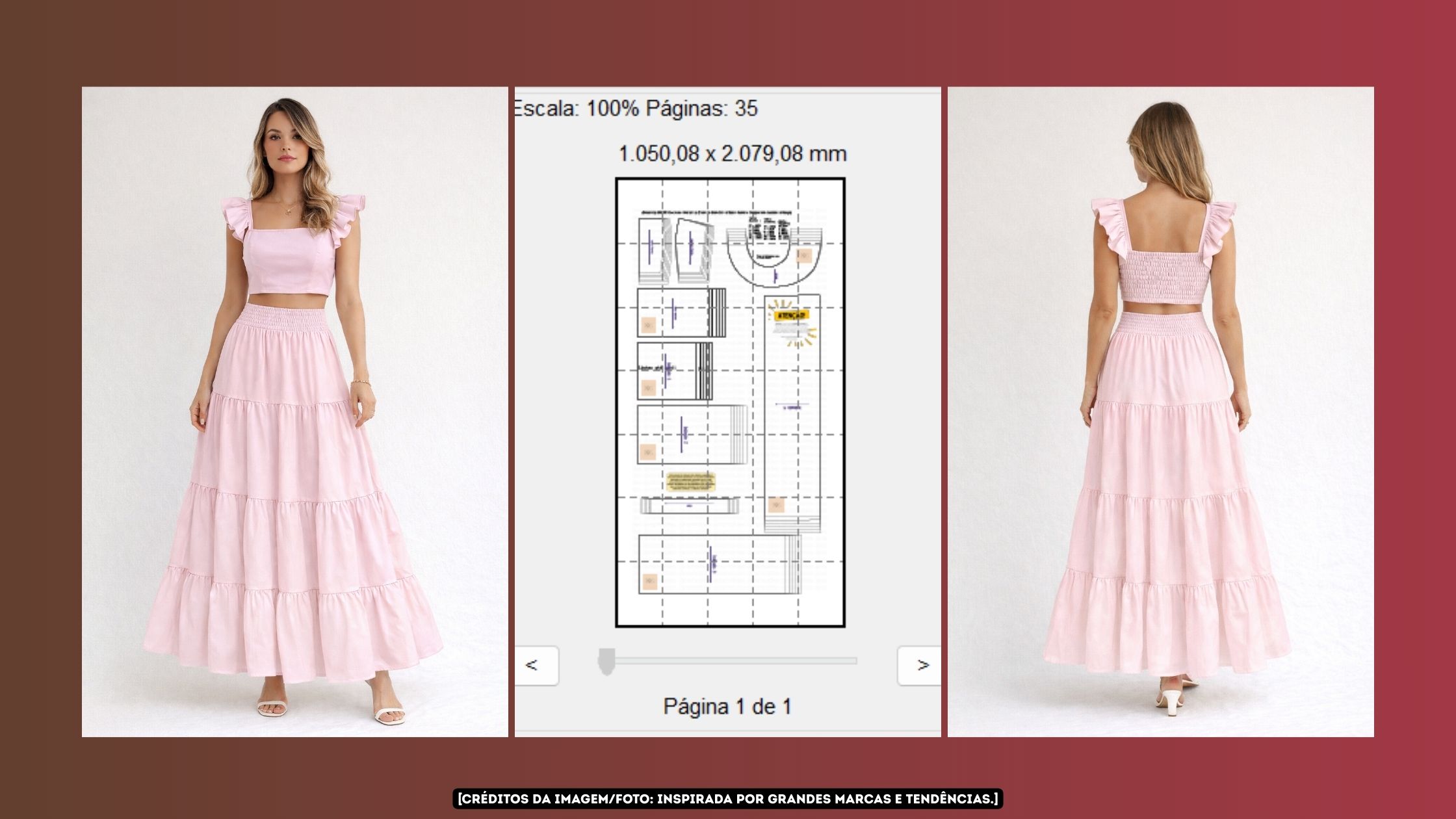 Molde em PDF – Conjunto 4 Marias Liz (PP ao XG) Banner