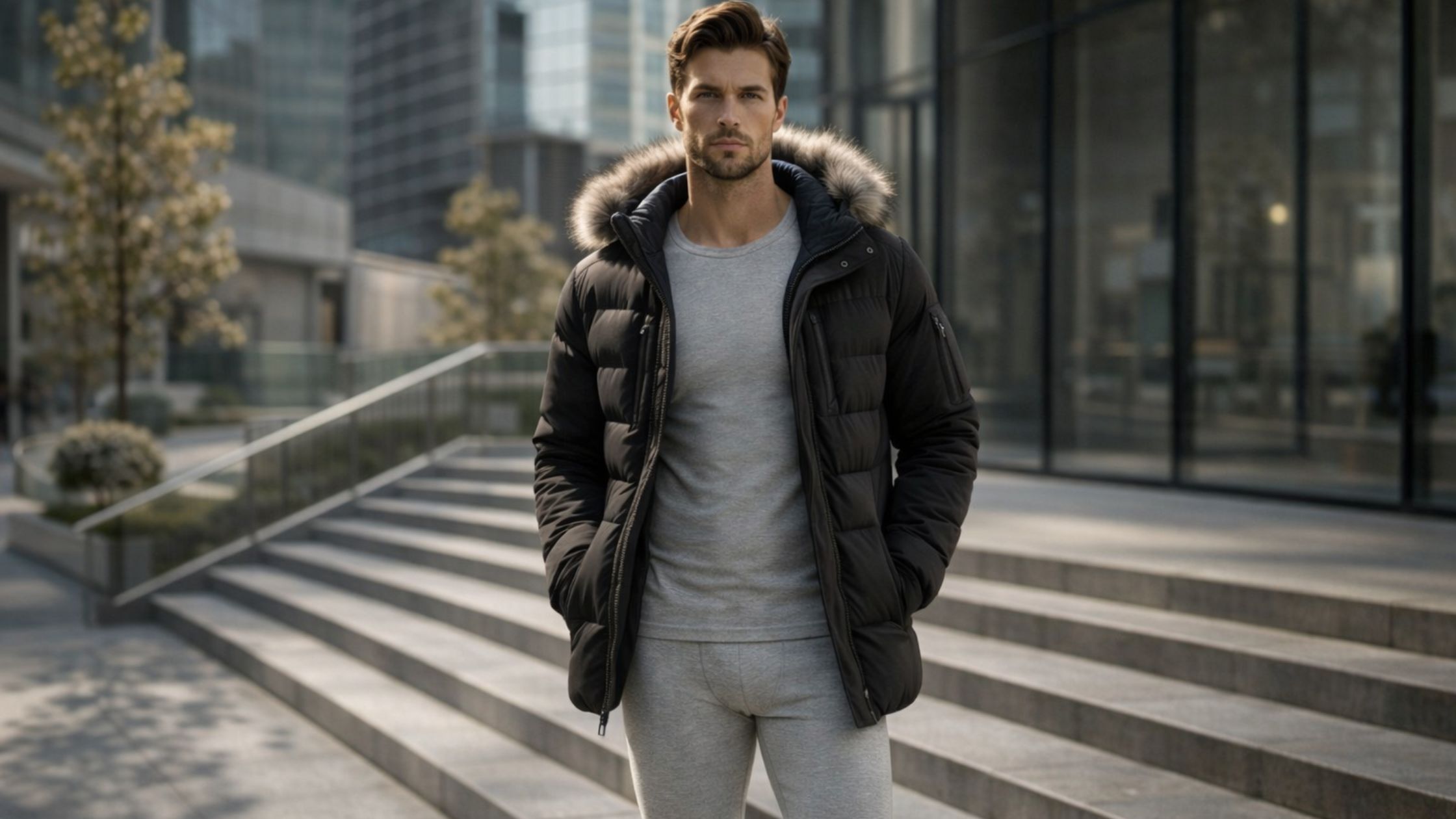 Molde em PDF Conjunto Térmico George usado em estilo urbano masculino