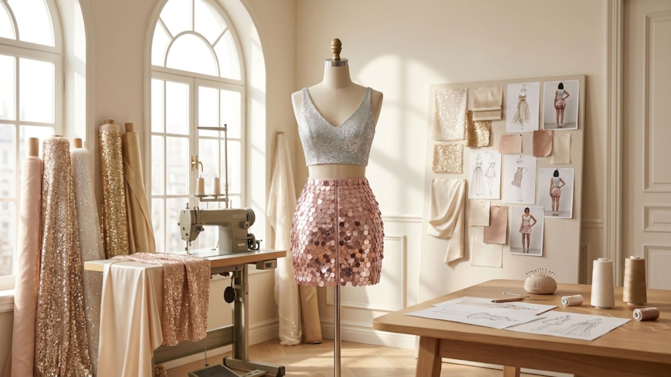 Molde em PDF Conjunto Folia Carol para criar e vender moda feminina com brilho