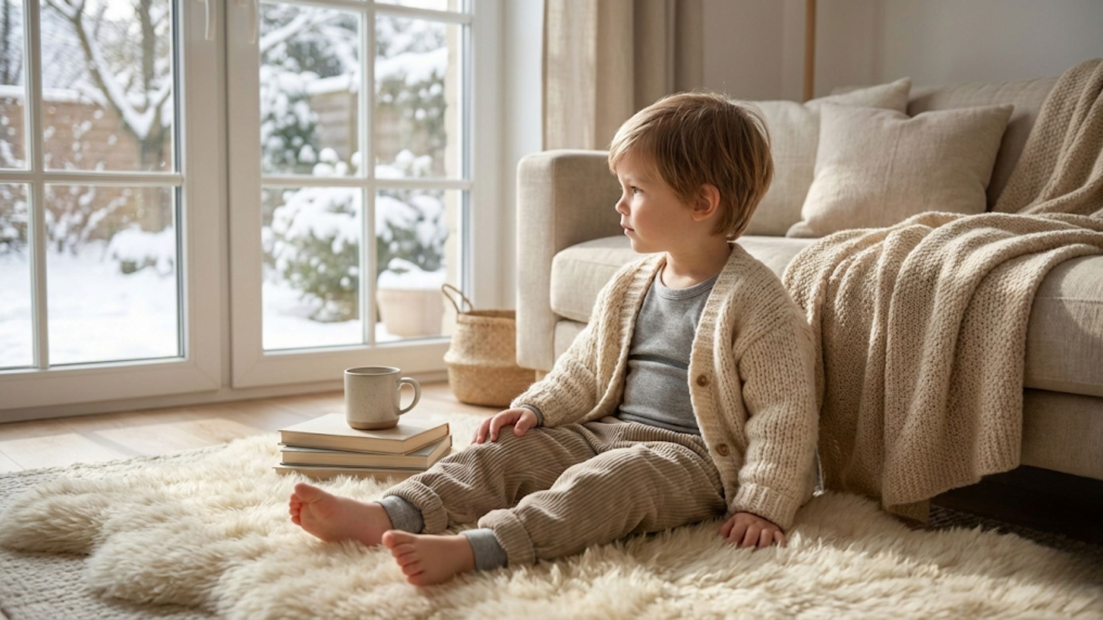 Inspiração de uso do Molde em PDF Conjunto Térmico Unissex Infantil em look de inverno