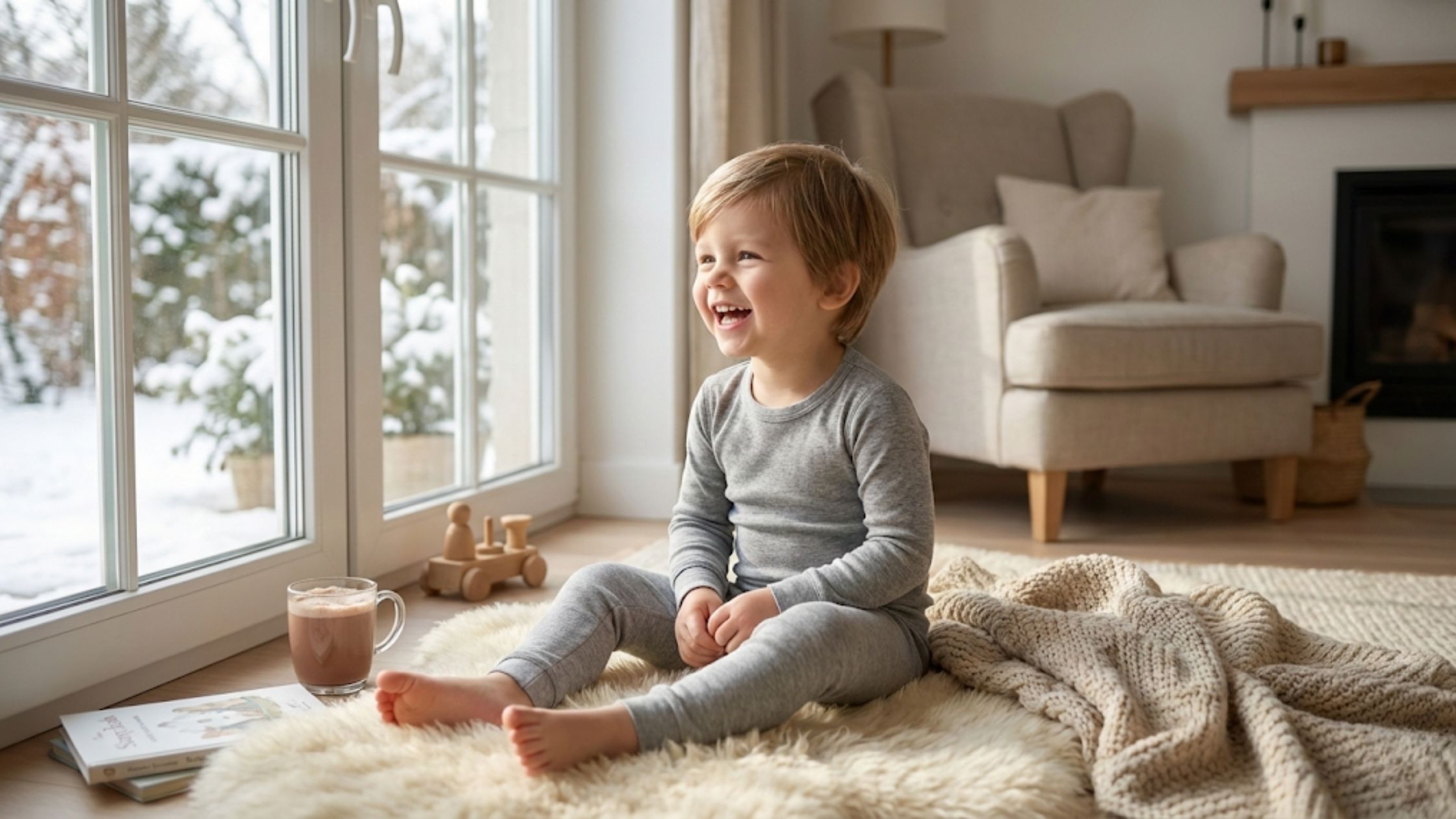 Molde em PDF Conjunto Térmico Unissex Infantil ideal para dias frios