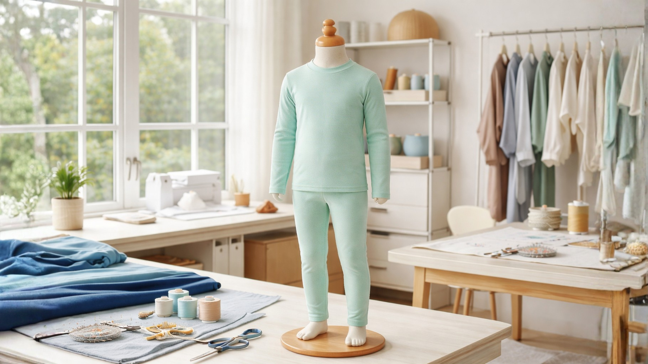 Detalhes da modelagem do Molde em PDF Conjunto Térmico Unissex Infantil com acabamento profissional