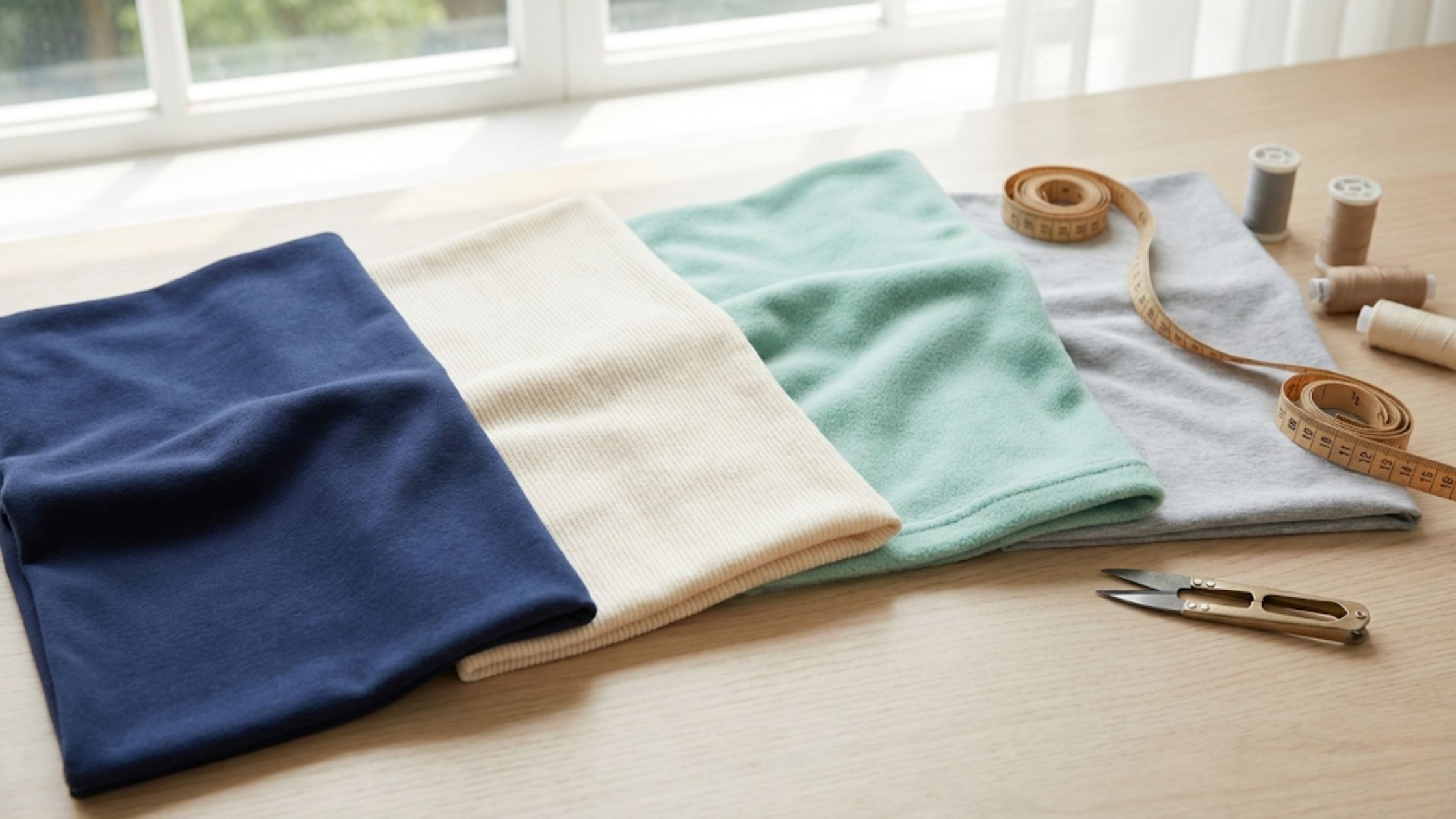 Tecidos recomendados para o Molde em PDF Conjunto Térmico Unissex Infantil com elasticidade e conforto