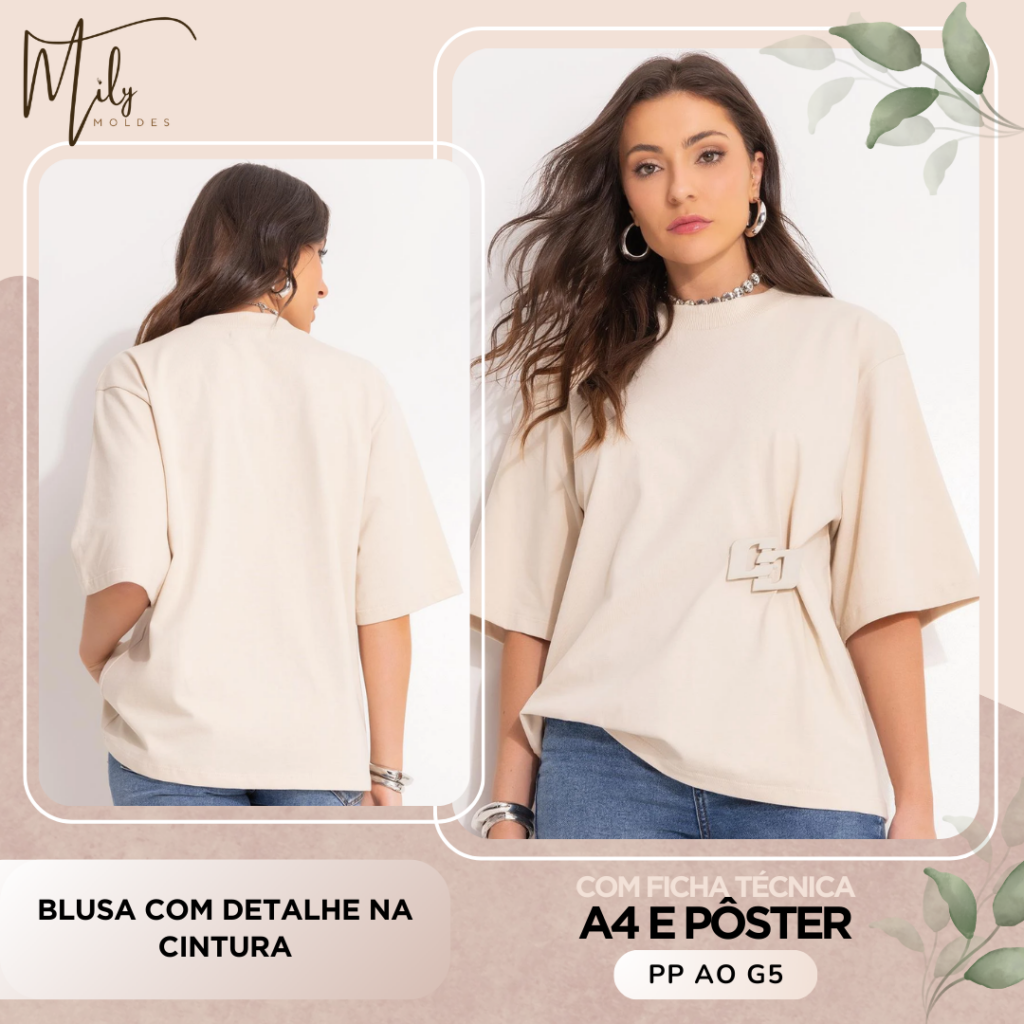 Blusa com Detalhe na Cintura