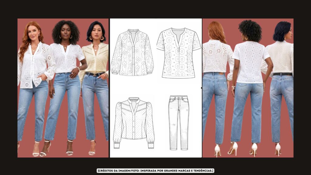 Molde em PDF – Kit Elegância em Laisé (3 Blusas + Calça Jeans) (PP ao XG) Banner