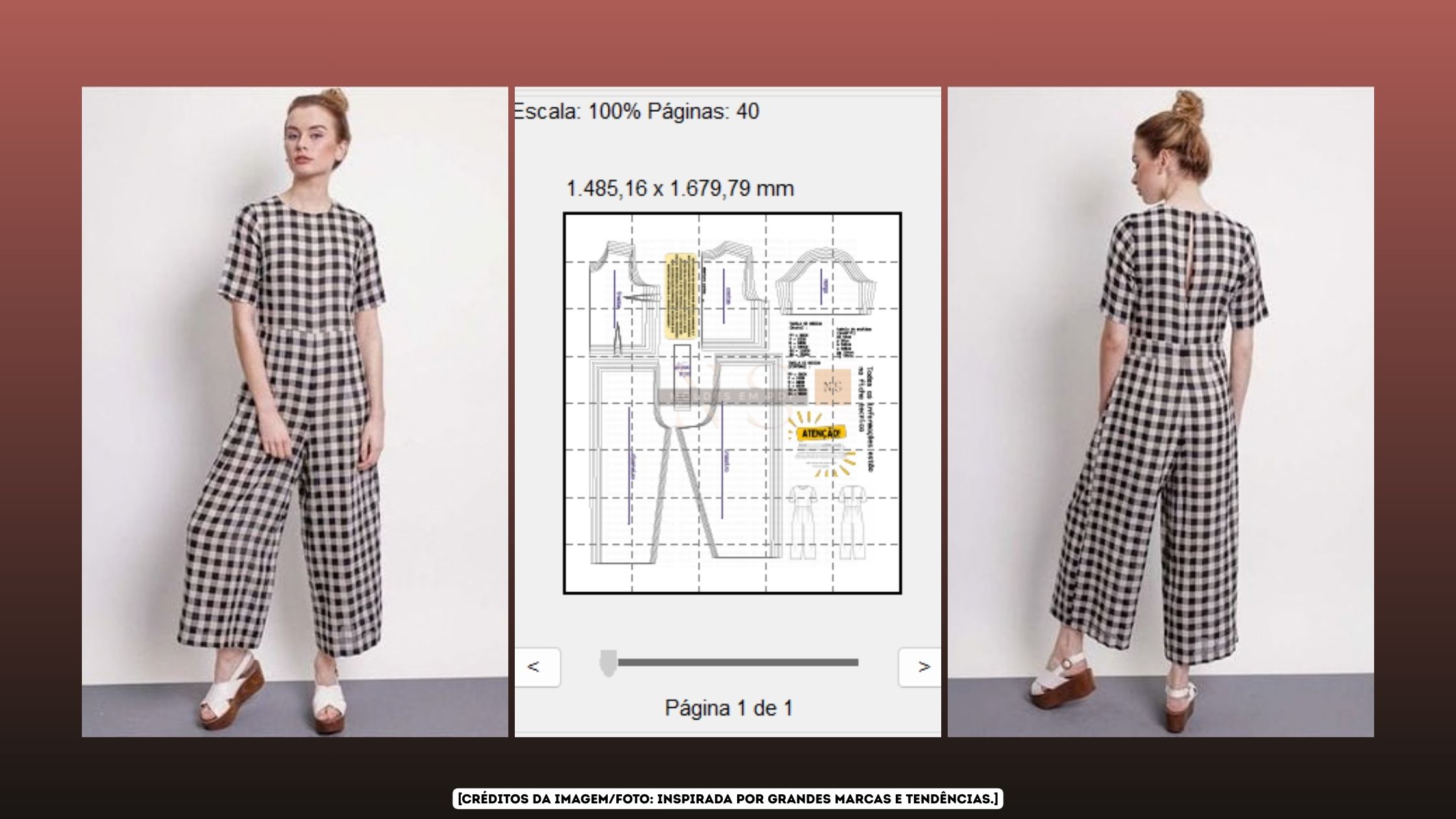 Molde em PDF – Macacão Xadrez (PP ao XG) Banner