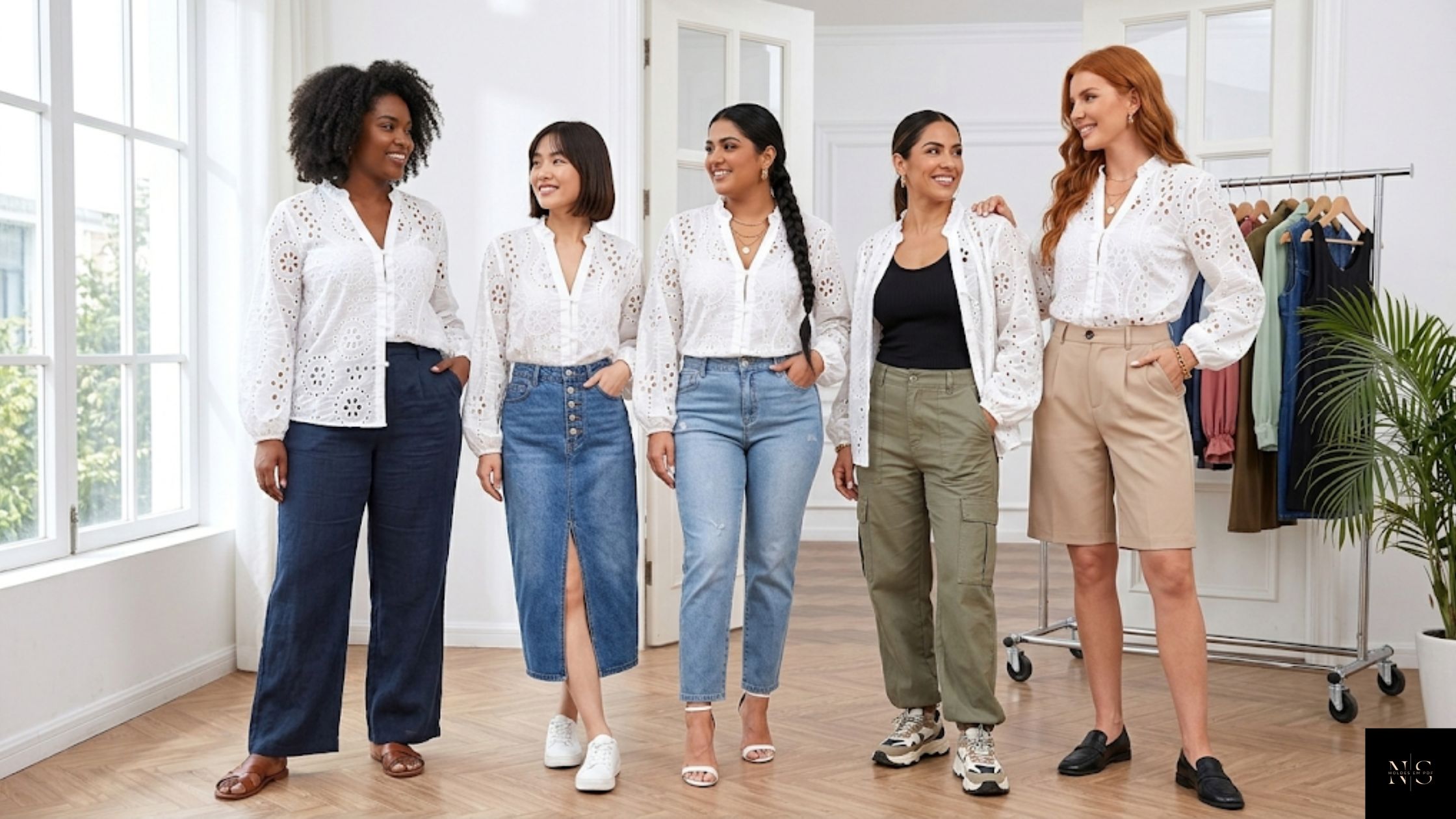 Molde em PDF Blusa Laise Andressa adaptado para diferentes corpos