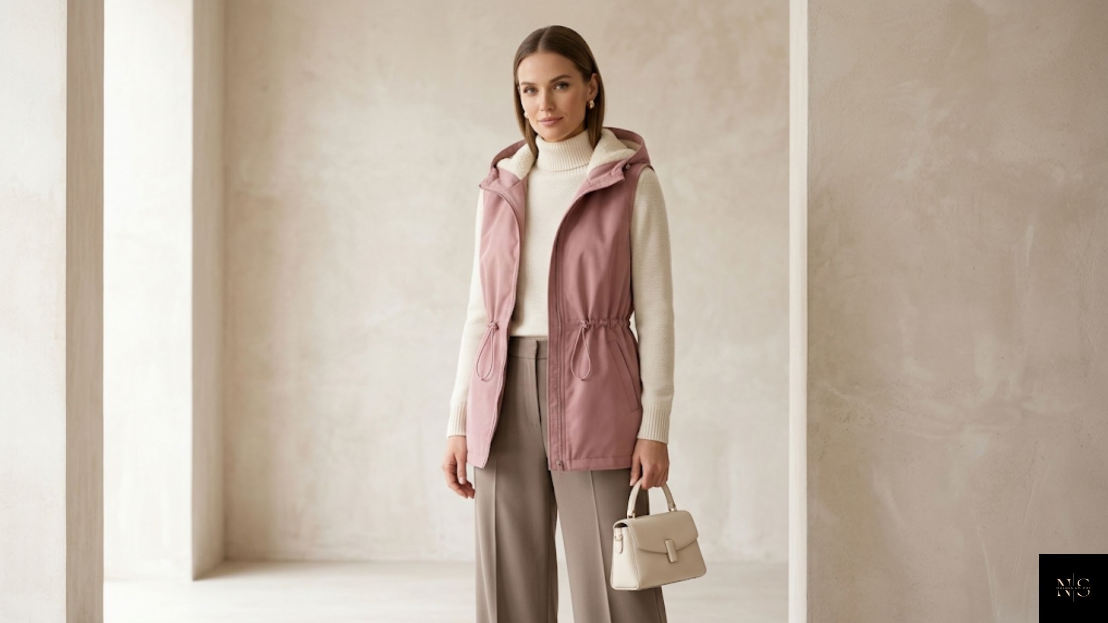 Molde em PDF Colete de Inverno Jamile peça final pronta para uso