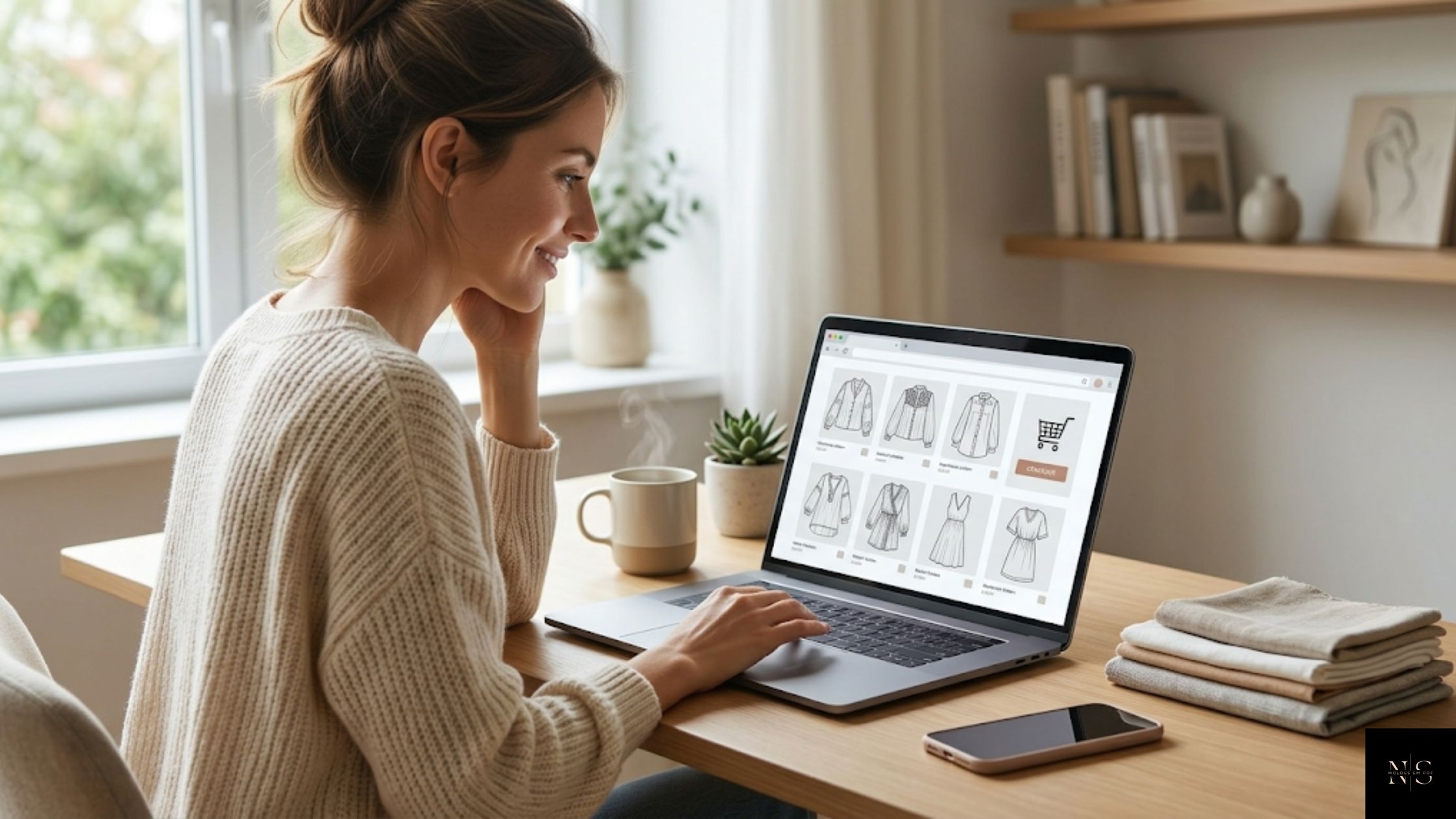 Molde em PDF Kit Elegância em Laisé sendo comprado online com envio digital
