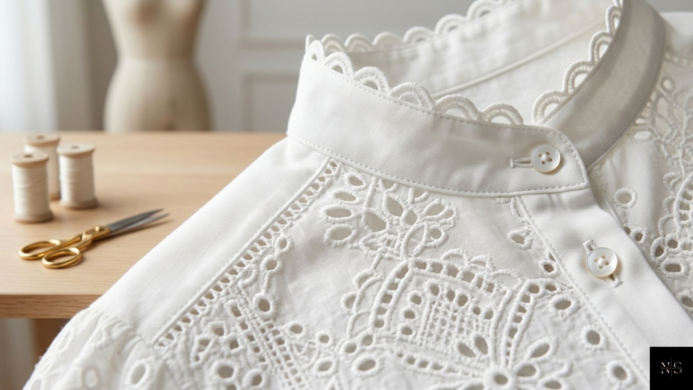 Molde em PDF Kit Elegância em Laisé com acabamento profissional em blusa feminina