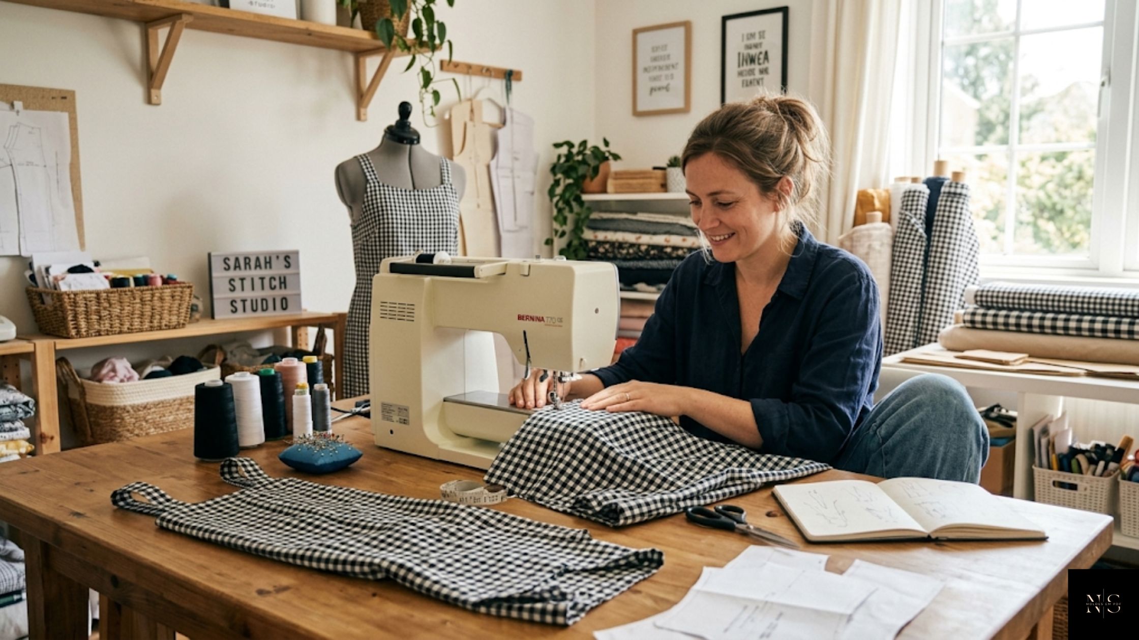 Produção do Molde em PDF Macacão Xadrez para vender roupas femininas