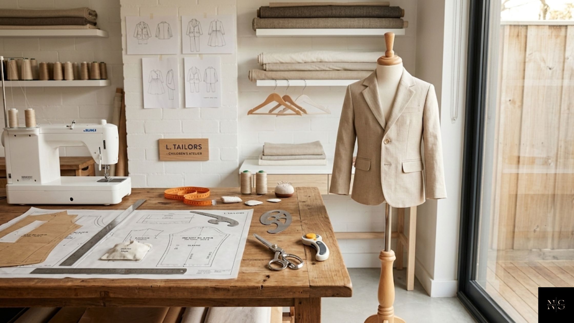 Molde em PDF Terno Slim Romero Infantil modelagem profissional da NS Moldes