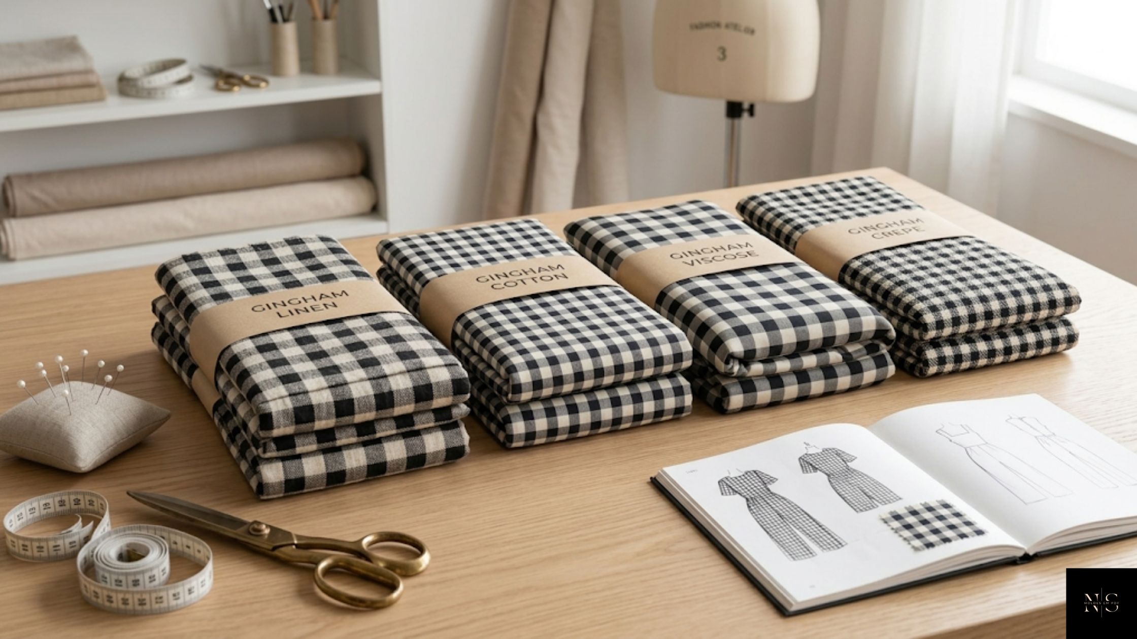 Tecidos recomendados para confeccionar Molde em PDF Macacão Xadrez