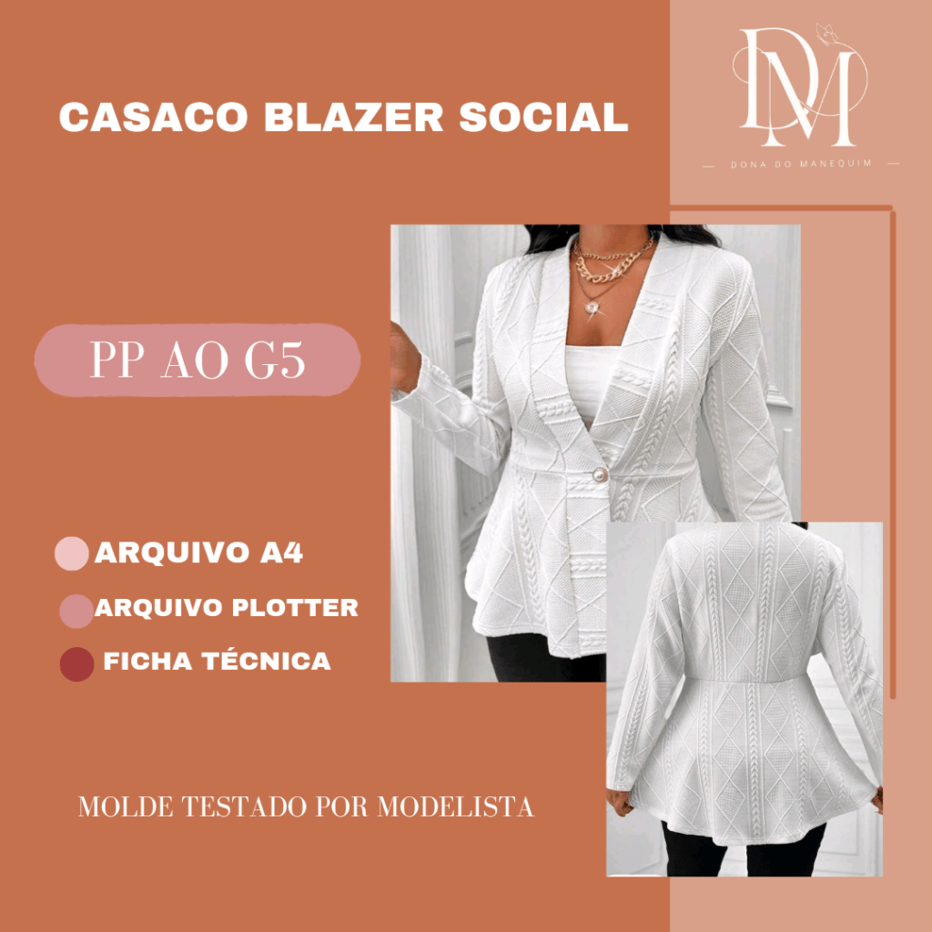 CASACO BLAZER FEMININO