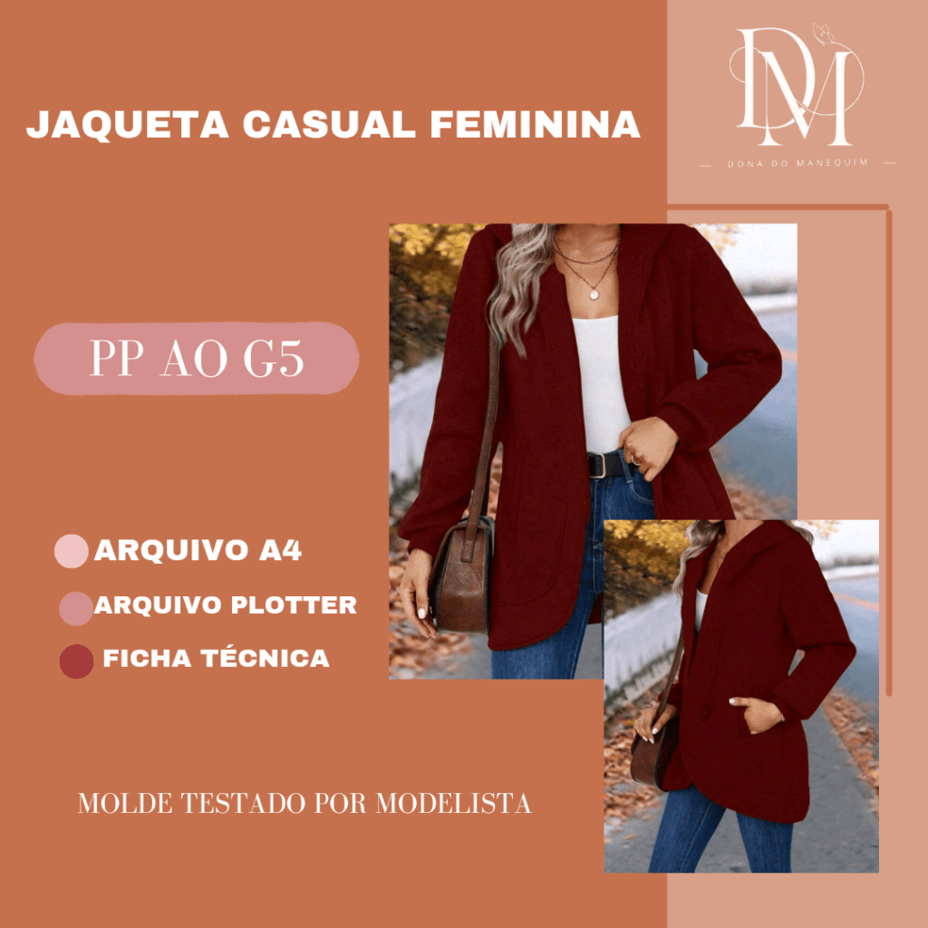 JAQUETA CASUAL FEMININA