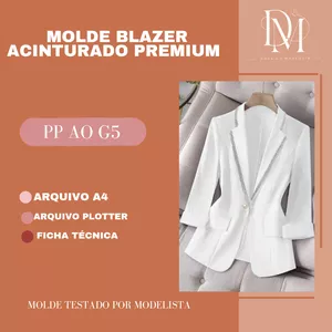 MOLDE BLAZER ACINTURADO PREMIUM