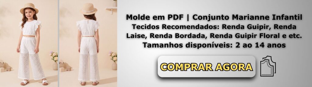 Molde em PDF Conjunto Marianne Infantil Banner de Vendas