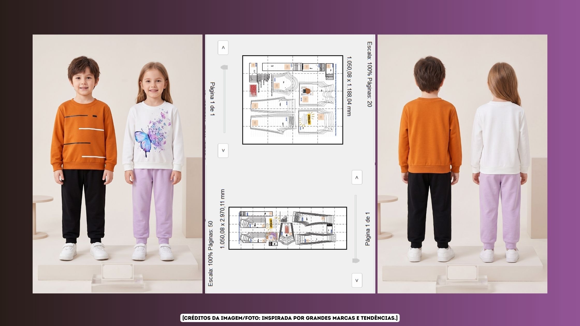 Molde em PDF – Conjunto Moletom João & Maria Infantil [Unissex] (RN ao 14 anos) Banner