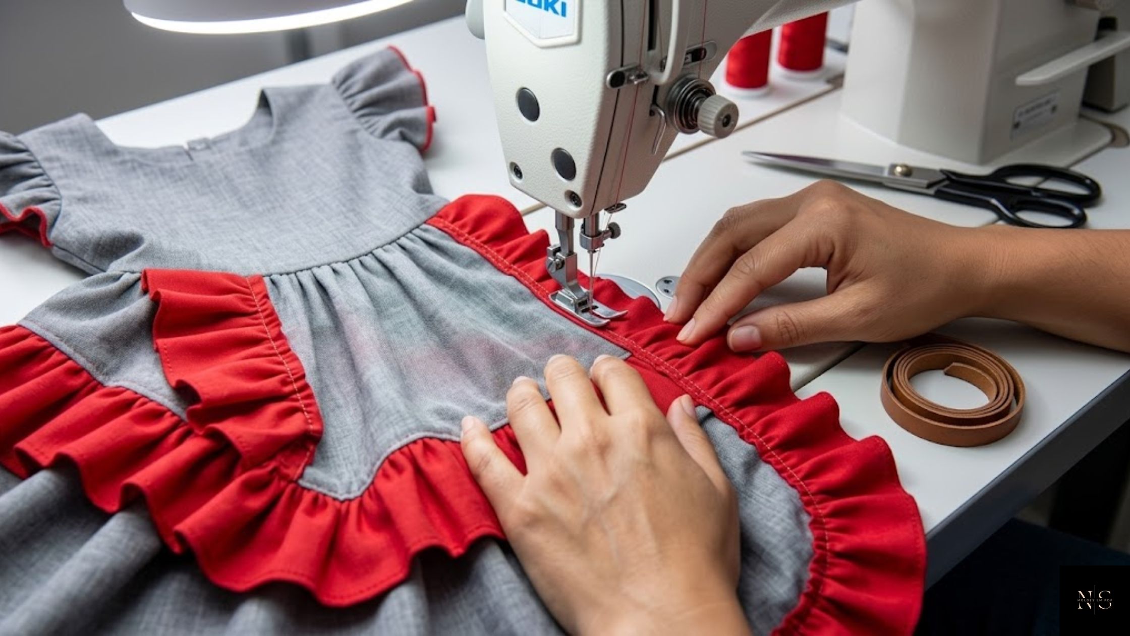 Molde em PDF Vestido Maria Bonita Infantil com acabamento profissional em costura